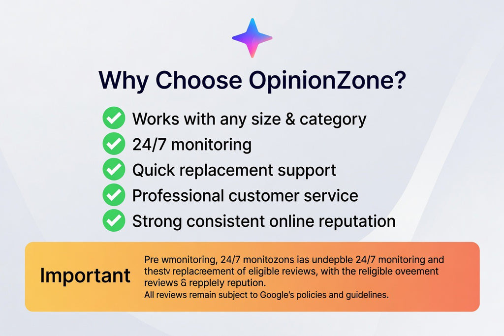 OpinionZone - Extra Google Reviews